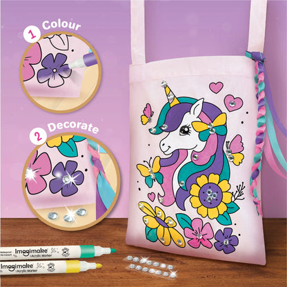 Imagimake Fabric Art Unicorn | DIY Craft Kit for Girls