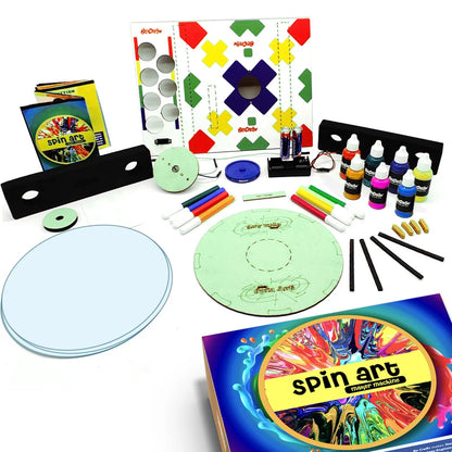 BeCrea8v Spin Art Machine – DIY Motorized Painting Kit for Kids