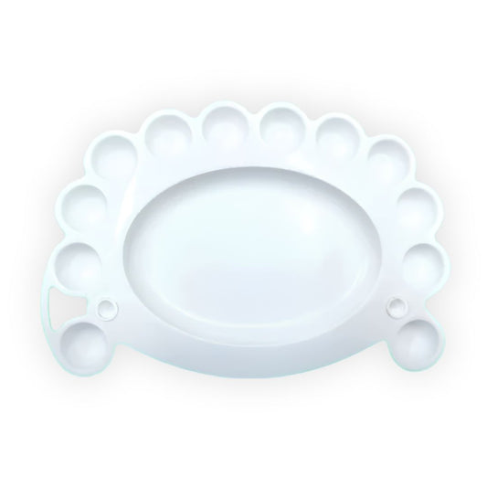 White Colour Pallet, 9 Inch