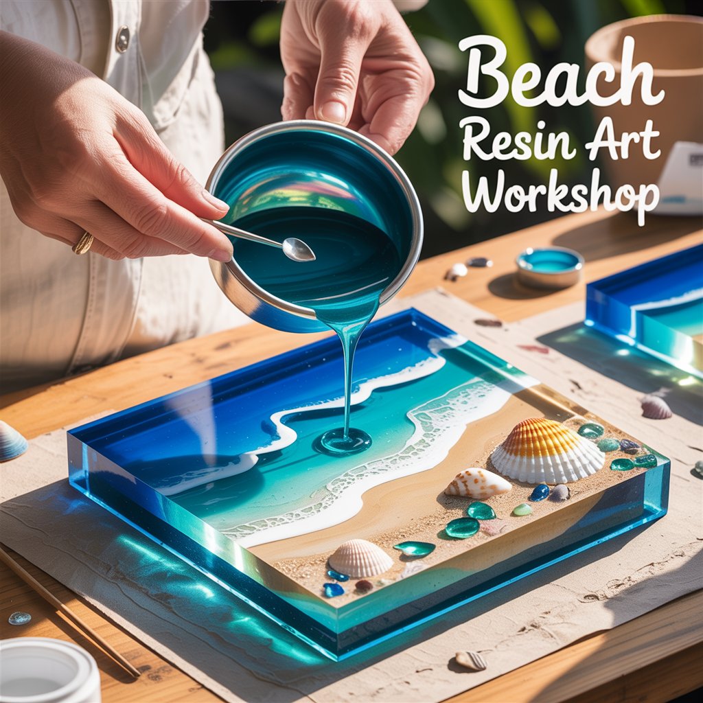Beach Resin Art workshop (Test) (Don't Buy)