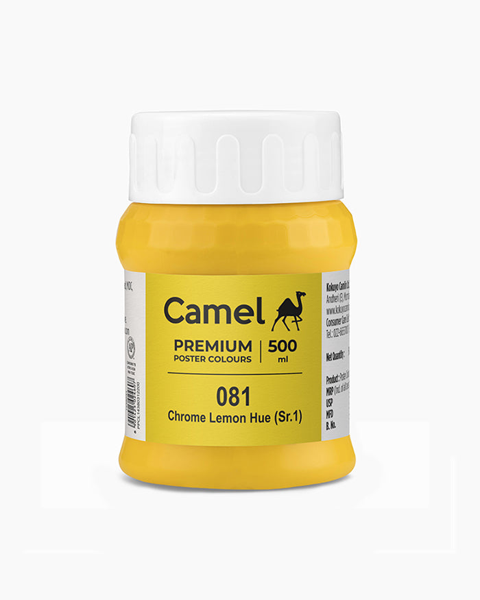 Camel Premium Poster Colour 500ml - Chrome Lemon Hue