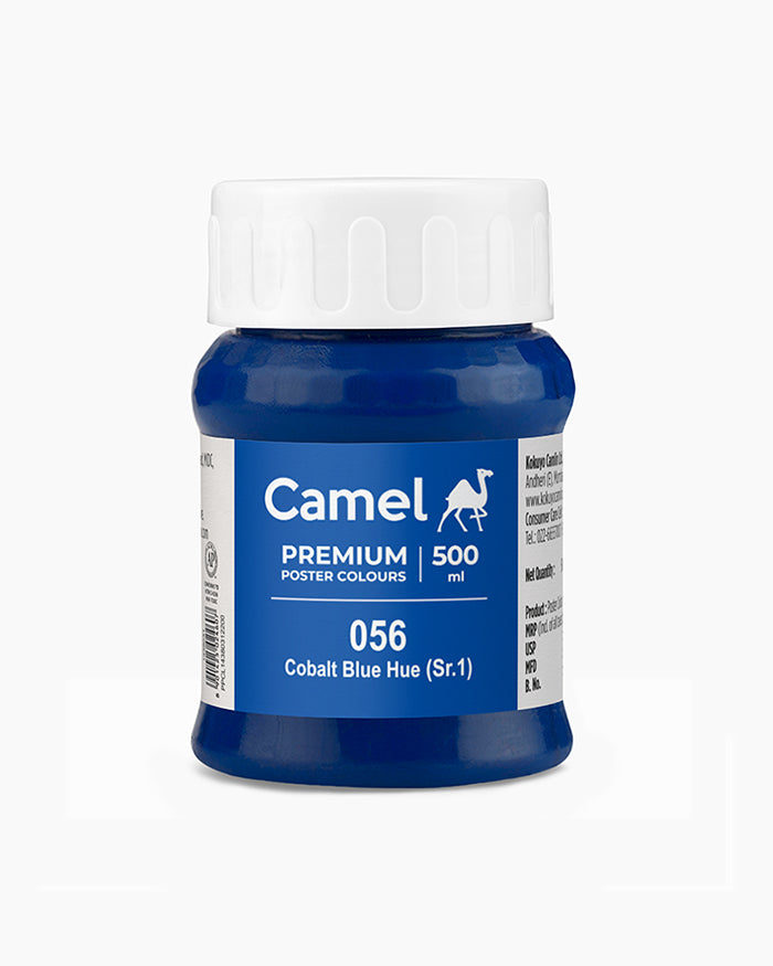 Camel Premium Poster Colour 500ml - Cobalt Blue Hue