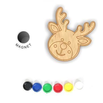 DIY Christmas Fridge Magnet - Reindeer
