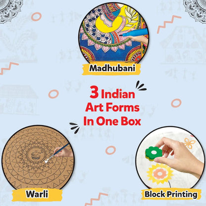 Little Berry 3 in 1 Indian Art Forms Kit