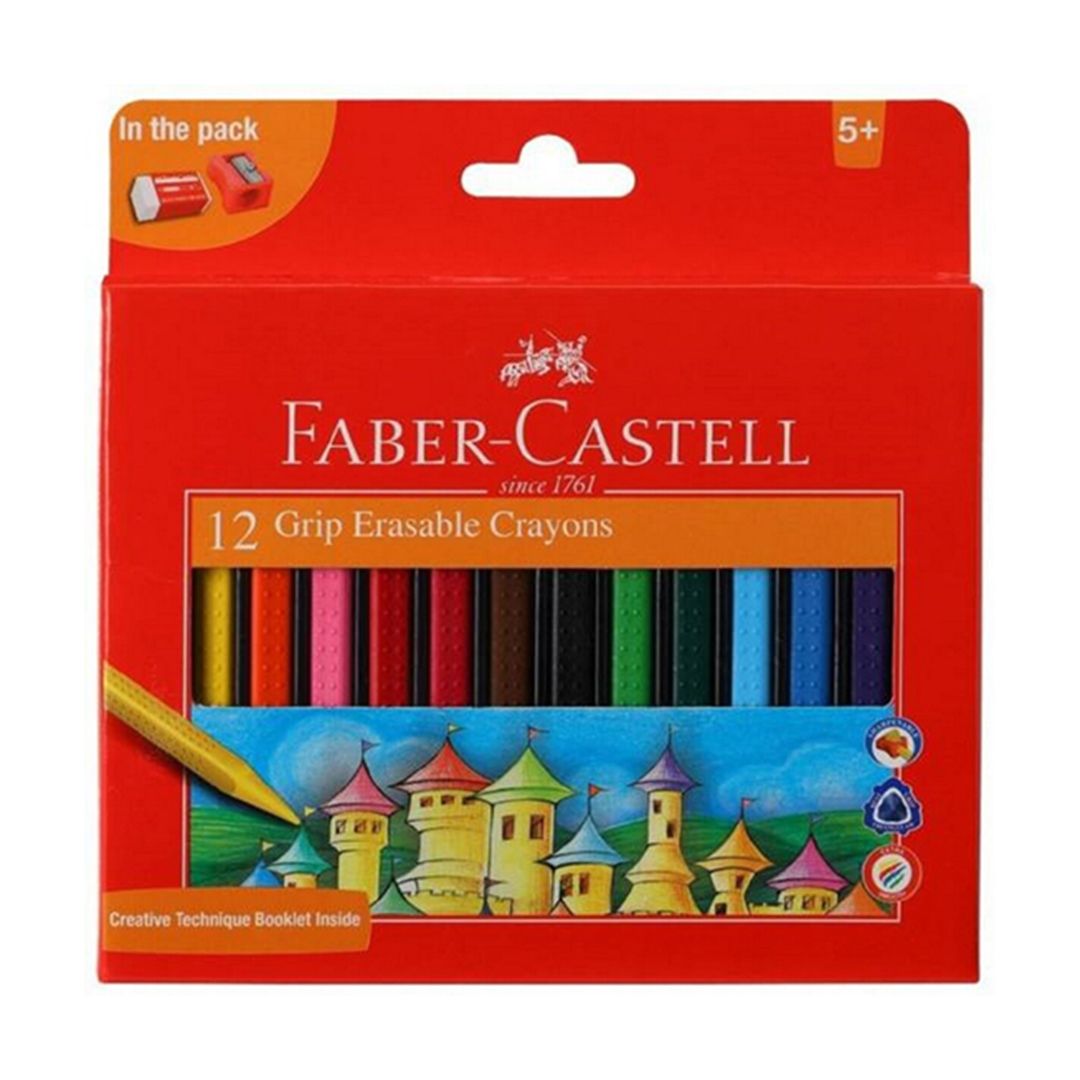 FABER-CASTELL Grip Erasable Crayons