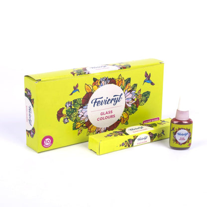 Fevicryl Water Based Glass Colours Set 10 ml