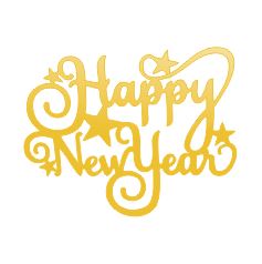 New Year Acrylic Cutout