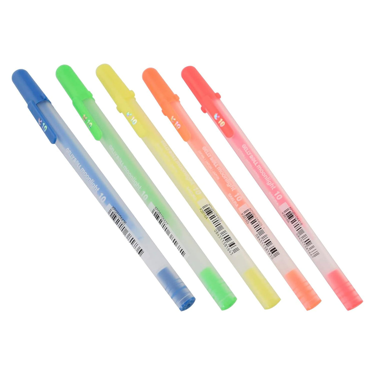 Sakura Gelly Roll Moonlight Pack of 12 Pens in Assorted colors (10 moonlight & 2 Whtie pens)