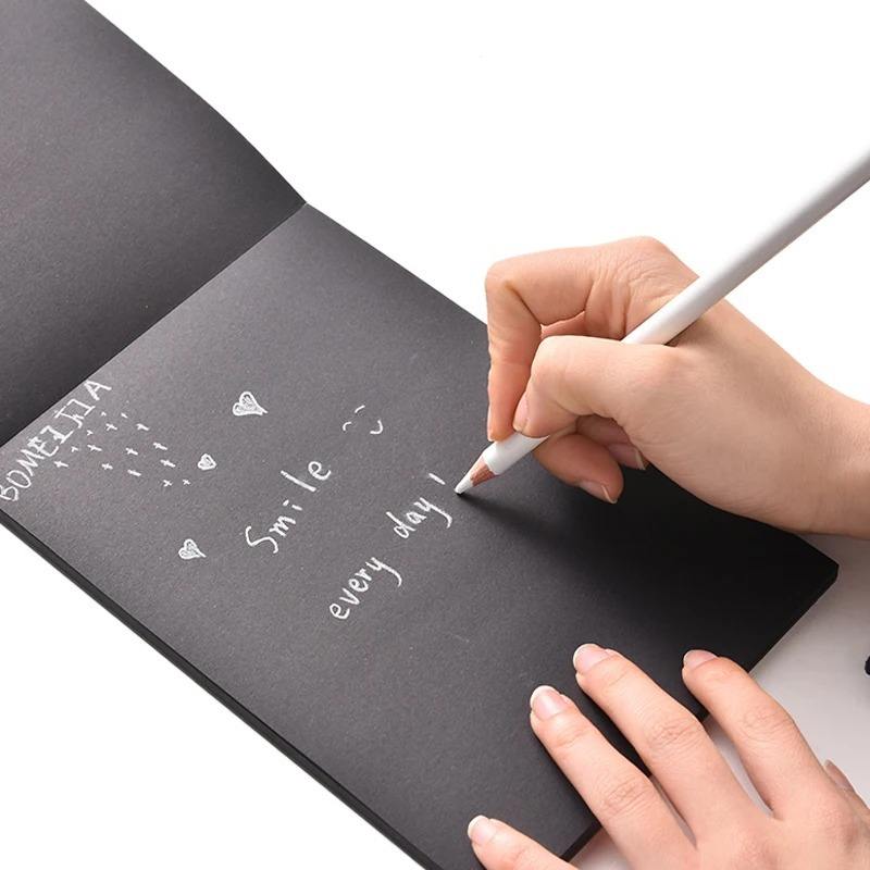 Professional White Charcoal Pencils Set 3pcs Sketch Highlight White Pencils White Chalk Pencils for Beginners & Artists