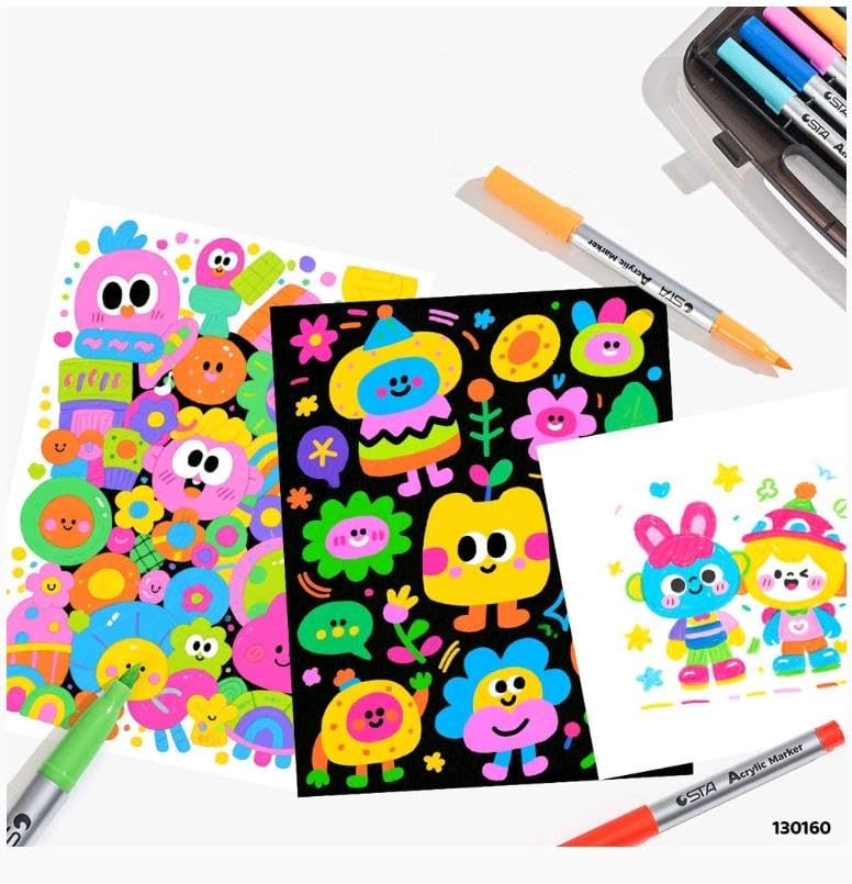STA Acrylic Paint Markers Set