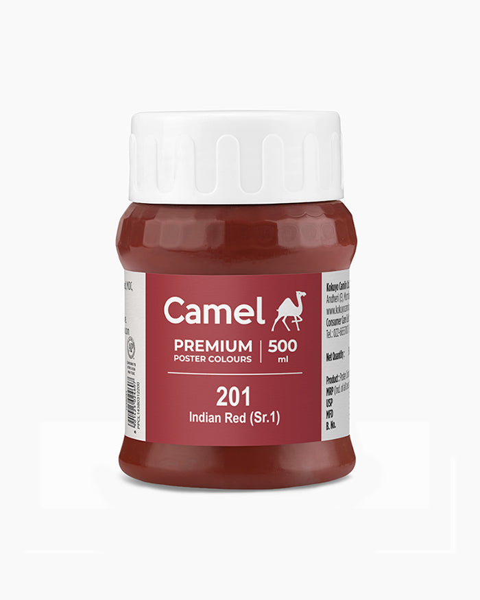 Camel Premium Poster Colour 500ml - Indian Red