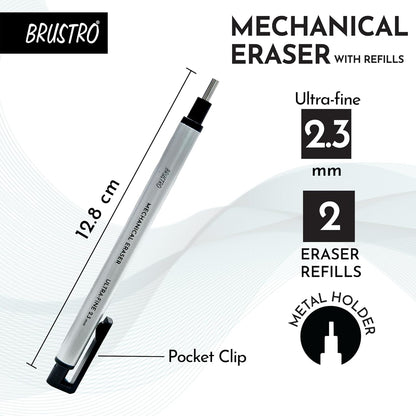 BRUSTRO Mechanical Precision Retractable Eraser