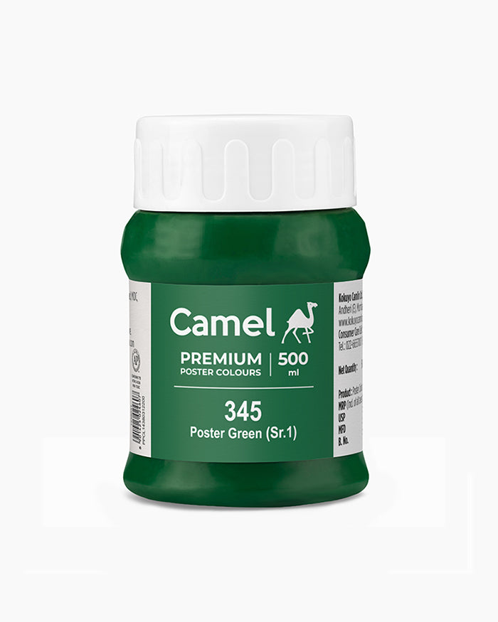 Camel Premium Poster Colour 500ml - Poster Green