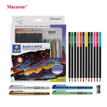 Macaron Colour Pencil Set - 17pc Set