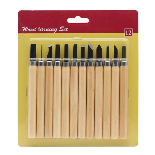 Wood Carving Set - 12pcs