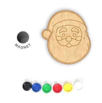 DIY Christmas Fridge Magnet - Santa Claus 2