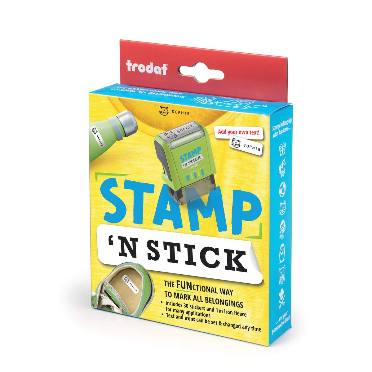 Trodat Stamp 'N Stick Typomatic