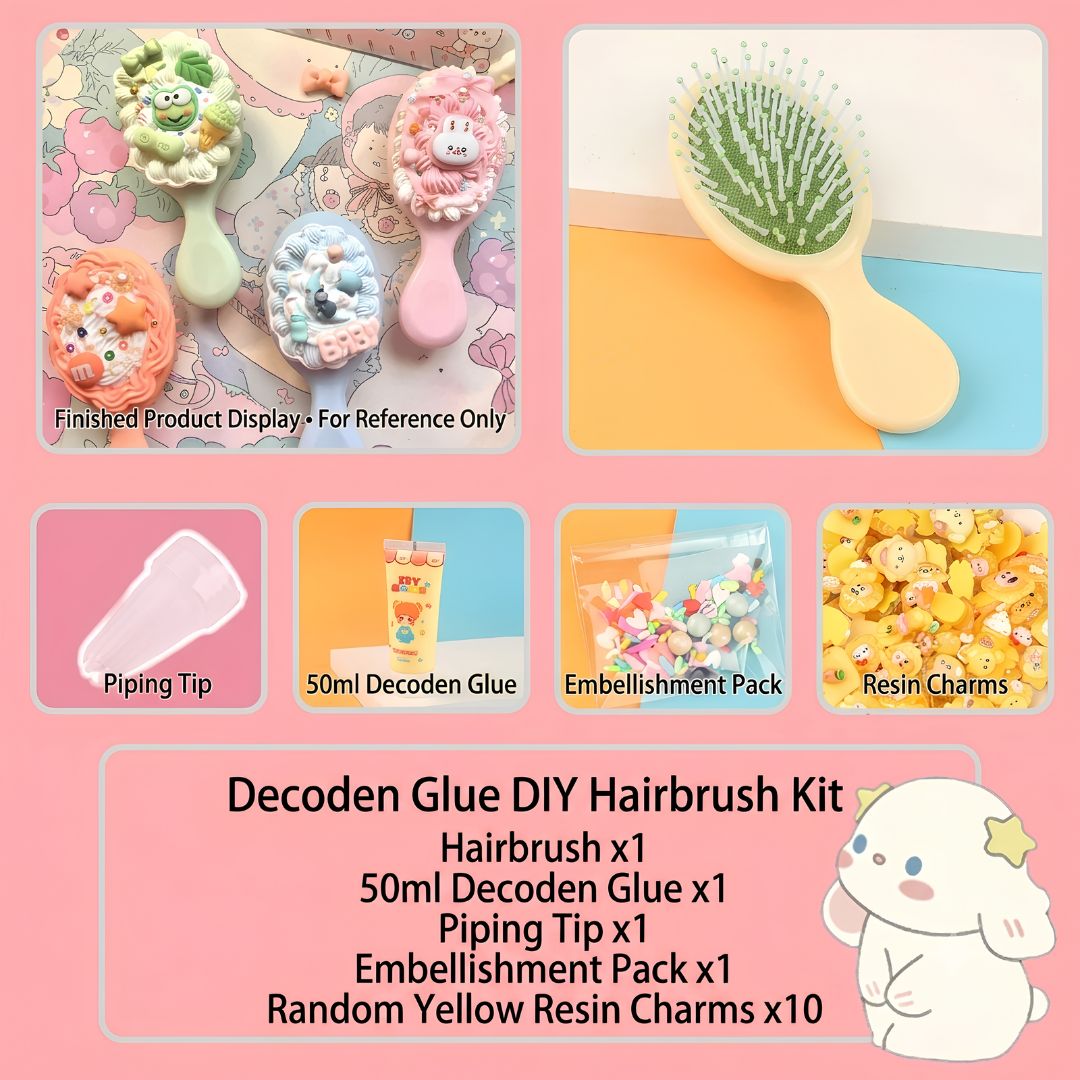 DIY Decoden Hair Brush Kit